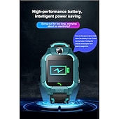 billiga Smarta klockor-Q19 Smart klocka 1.44 tum barn smartklocka telefon Stoppur Samtalspåminnelse Kompatibel med Android iOS IP 65 Barn Hjärtfrekvensmonitor Information