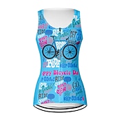 tanie Damskie koszulki-Damskie Kamizelka rowerowa Koszulka rowerowa Graficzny Litery i cyfry Śmieszne Bez rękawów Rower Kamizelka Dżersej Top z 3 tylnymi kieszeniami Kolarstwo górskie Kolarstwie szosowym Szybkie wysychanie