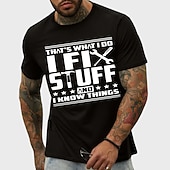 cheap Men&#039;s Plus Size T-shirts-Men&#039;s Plus Size Big Tall T shirt Tee Tee Graphic Tee Crewneck Black White Navy Blue Short Sleeves Outdoor Going out Print Letter Clothing Apparel Cotton Blend Streetwear Stylish Casual