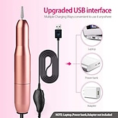 preiswerte Persönliche Schutzausrüstung-nagelbohrer tragbarer elektrischer nagelbohrer usb elektrischer nagelfeiler mit bohrern schleifbänder professionelle nagelbohrmaschine werkzeugmaschinen für acrylnägel gelnagel
