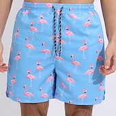 baratos shorts de natação masculinos-Homens Bermuda de Surf Shorts de Natação Calção Justo de Natação Surf Casual Feriado Praia Secagem Rápida Com Cordão Com forro de compressão Gradiente Havaiana Boho Roupas Esportivas 1 5