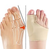 abordables Cuidado Personal &amp; Salud-Protector de pie sebs para el cuidado de los pies, corrector de hallux valgus, alto elástico, separador de dedos de día y noche, cubierta de pie con silicona