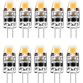 رخيصةأون أضواء LED ثنائي الدبوس-10 قطعة G4 LED لمبة قابلة للتعتيم AC / DC12-24V 2 واط 3 واط 1505 COB مصباح ليد بديل لمبة الهالوجين التقليدية لأضواء الثريا