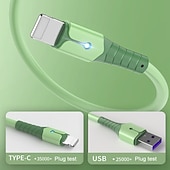 economico Cavetti per cellulari-Cavo di ricarica rapida in silicone liquido a 3 colori per iPhone 13 mini 12 pro max x xr 11 xs 8 7 6s 5 se cavi di ricarica per cavo dati USB