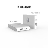 cheap Sensor Night Lights-PIR Motion Sensing Night Light USB Rechargeable LED Human Body Sensing Night Light Smart Light Control Wall Lamp for Room Wall Wardrobe Home Bathroom Shoe Cabinet Bedroom Lighting
