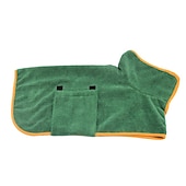 ieftine halat de baie purtabil-prosop pentru animale de companie absorbant cu uscare rapidă halat de baie pentru câini mare verde animal de companie it wrap talie halat de baie