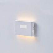 cheap Sensor Night Lights-PIR Motion Sensing Night Light USB Rechargeable LED Human Body Sensing Night Light Smart Light Control Wall Lamp for Room Wall Wardrobe Home Bathroom Shoe Cabinet Bedroom Lighting