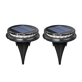 ieftine Lumini de sol-lumini solare cu led pentru gazon lumini la sol lumini solare în aer liber impermeabile în pământ pentru pasarelă peisaj trepte de gazon etc.