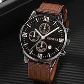 abordables Relojes de Cuarzo-Reloj de Cuarzo para Hombre Set de 4pcs Analogico Retro Estilo Cronógrafo Aleación Nylon Relojes de Estilo Deportivo