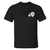 voordelige T-shirts in grote maten voor heren-Voor heren Grote maten T-shirt Groot en klein Grafisch Ronde hals Afdrukken Korte Mouw Streetwear Stijlvol Casual Tops Buiten Uitgaan Tops