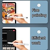 abordables Stylets-Stylo capacitif Pour Universel Portable Nouveau design Stylet 2 en 1 ABS