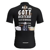 billiga Tröjor för män-Herr Cykeltröja Bokstav &amp; Nummer Rolig Kortärmad Cykel Tröja Överdelar med 3 bakfickor Bergscykling Vägcykling Snabb tork Reflexremsa Bakficka Fuktabsorberande sporter Svart Gul Himmelsblå Kläder