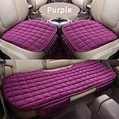 cheap Car Seat Covers-Plush Plaid Thicken Warm Car Seat Cushion Pad Car Seat Protector Car Front Rear Seat Covers For Car SUV Truck Car Accessories