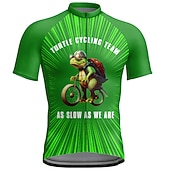 cheap Men's Jerseys-Men's Cycling Jersey Graphic Letter &amp; Number Funny Short Sleeve Bike Jersey Top with 3 Rear Pockets Mountain Bike MTB Road Bike Cycling Quick Dry Reflective Strips Back Pocket Moisture Wicking Sports