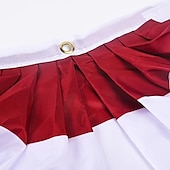baratos Decoração do Dia da Independência-Bandeiras patrióticas plissadas dos EUA, decorações para o 4 de julho ao ar livre, faixas de bandeiras com bandeirinhas, bandeiras plissadas dos EUA, bandeirinhas patrióticas para áreas externas, decorações com bandeirinhas vermelhas, brancas e azuis