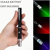 cheap Cat Toys-1PCS Laser Pointer, Red, Green And Purple Three-color Laser Pointe Portable Handheld Flashlight Cat Toys Red Dot Cat Toy For Indoor Cats Dogs LED Light Pointer Interactive Cat Toys