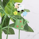 baratos Espanta-espíritos-1pc sinos de vento de flor de metal inserções de decoração micro-paisagem recortes de jardim moído para decoração de jardim de varanda de janela