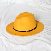 preiswerte Partyhut-Hüte Wolle / Acryl Fedora-Hut Formal Hochzeit Einfach Mit Pure Farbe Kopfschmuck Kopfbedeckung
