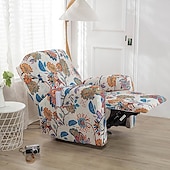cheap Recliner Chair Cover-Stretch Recliner Cover Recliner Covers 1 Seater Armchair Couch Slipcover with Elastic Loop, Anti-cat Scratch Furniture Protector for Kids, Pets, Dogs, Cats