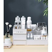 cheap Jewelry &amp; Cosmetic Storage-Drawer Makeup Storage Box Cosmetic Storage Box Desktop Dresser Organizer Container Jewelry Lipstick Cosmetics Storage Rack Large Capacity