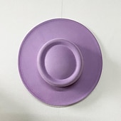 baratos Chapéu de Festa-Chapéus de lã acrílico fedora kentucky derby chapéu formal coquetel de casamento royal astcot simples com cor pura headpiece