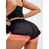 economico pantaloncini da corsa da donna-Per donna Pantaloncini da corsa Pantaloncini da palestra Pantaloncini da yoga A cordoncino 2 in 1 Fodera Pantaloni Sportivo Traspirante Asciugatura rapida Yoga Fitness Allenamento in palestra Standard