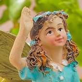 abordables sculptures et statues de jardin-2 pièces papillon fée pot de fleur paysage décoratif accessoires décoratifs