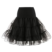 economico gonna sottoveste-Sottoveste da principessa anni &#039;50, gonna a cerchio, tutù sotto la gonna, crinolina, gonna in tulle, costume da donna, vintage, cosplay, festa/serata, ballo di fine anno, gonna corta/minigonna