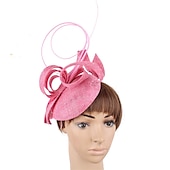 Χαμηλού Κόστους Fascinators-Fascinators Ψεύτικος Λινός Γάμος Kentucky Derby Κοκτέιλ Royal Astcot Μόδα Vintage Με Bowknot Επικεφαλίδα Κεφαλαιοφυλακή ντυθείτε για να εντυπωσιάσετε Ημέρα Αγώνων Φόρεμα 2025