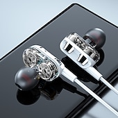 abordables Auriculares deportivos-Auriculares con cable de alta fidelidad 9d de 3,5 mm con bajos, auriculares estéreo, auriculares de música, auriculares deportivos, auriculares para juegos con micrófono