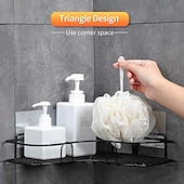 economico organizzatore del bagno-Mensola Per Doccia, Mensola Per Il Bagno, Cucina, Senza Punzonatura, Triangolo, Scaffale Per Il Bagno, Accessori Per Il Bagno