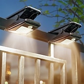 ieftine Luminile străzii-Lumină solară cu led pentru grădină, în aer liber, cu clipsare, cu senzor de mișcare, IP65, rezistentă la apă, pentru gard, punte, perete, cort de camping, terasă