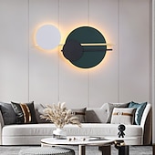 economico Luci da parete-applique da parete a led cerchio design dimmerabile 38 cm corridoio creativo camera da letto soggiorno sfondo decorazione della parete applique da parete illuminazione 110-240 v