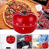 お買い得  キッチン用品＆小物-キッチンタイマーベーキング目覚まし時計トマトリマインダーメカニカルカウントダウンタイマー