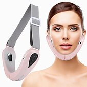cheap Facial Care Devices-EMS Facial Lifting Massager Double Chin V Shape Lift Belt Red Blue Light LED Face Slimming Vibration Face Lift Devices Skin Care Perfect Birthday Gift For Mother Girls Women