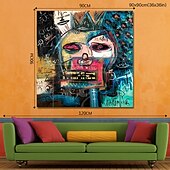 זול אומנות רחוב-ציור שמן בעבודת יד ציור בגודל גדול ציור ביד אמנות קיר מופשט אנשים ציור קנבס קישוט הבית תפאורה ללא מסגרת ציור בלבד