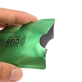 رخيصةأون حامل بطاقة RFID-20 قطعة من محفظة ألومنيوم ذكية مضادة للسرقة ومضادة لموجات الراديو NFC ومضادة لموجات الراديو ومضادة لموجات الراديو وحامل بطاقات من الألومنيوم