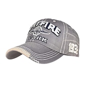 preiswerte Herrenhüte-Unisex Cap Basecap Sonnenhut Schwarz Rote Baumwolle Gewaschen Reise Strand Design Outdoor Urlaub Buchstabe Einstellbar Sonnenschutz Modisch