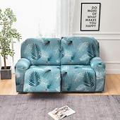 cheap Recliner Chair Cover-Stretch Reclining Couch Covers 2 Seater Loveseat Reclining Sofa Cover Couch Slipcover with Elastic Loop, Anti-cat Scratch Furniture Protector for Kids, Pets, Dogs, Cats