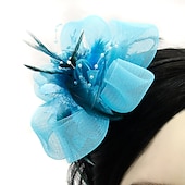 economico Fascinator-Fascinatori  Cappelli  Fasce per capelli in tulle  piume  rete con 1 pezzo Matrimonio  Occasione speciale  Copricapo per tea party per un&#039;ottima impressione Fascinatori del Derby Giornata di corsa