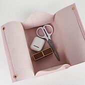cheap Storage &amp; Organization-Leather Tissue Box Nordic Car Tissue Box INS Home Living Room Decoration Bedroom Kitchen Desktop Storage Box Napkin Holder