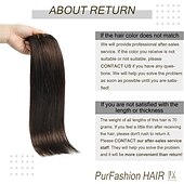 economico Extension con clip-clip nelle estensioni dei capelli purfashion marrone scuro 20 pollici 70g 7 pezzi spessi e lisci 100% remy clip nelle estensioni dei capelli capelli umani