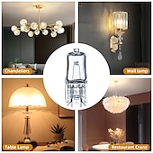 ieftine Lumini LED Bi-pin-bajcr lighting bec cu halogen g9 t4 40w jcd bi-pin (pachet 10) pentru candelabre, pandantive, lumini de cabinet, lumini de peisaj, lămpi de birou și de podea, aplice de perete, 230v reglabil, 2800k