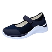 preiswerte Damen-Sneaker-Atmungsaktive Mary-Jane-Sneaker aus Mesh für Damen mit Klettverschluss – leichte Freizeit-Wanderschuhe