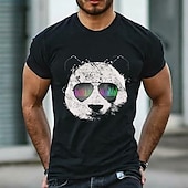 ieftine tricouri pentru bărbați mărimi plus-Bărbați Mărime Plus Mare înalt Tricou Tricouri Crewneck Negru Alb Bleumarin Mânecă scurtă În aer liber Ieșire Imprimeu Imprimeu Grafic Îmbrăcăminte Amestec Bumbac Șic Stradă Stilat Casual