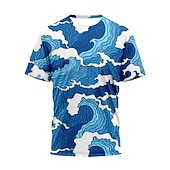 preiswerte Grafik von Zeichentrick- und Filmfiguren-Kamado Tanjiro T-Shirt-Ärmel 3D Grafik Für Paar Herren Damen Erwachsene 3D-Druck