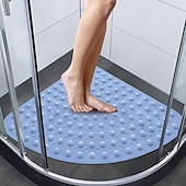 abordables Tapis de bain antidérapants-Tapis de bain d'angle tapis de douche antidérapants-tapis de baignoire antidérapant 21x21 pouces avec ventouse, tapis de cabine de douche de sécurité pour enfants&amp;amp; personnes âgées, tapis de