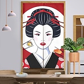 Недорогие Дверные чехлы-Кухонные шторы, дверные шторы, декор гобелена, японские дверные шторы noren, перегородка для крыльца, гостиной, офиса, спальни, патио