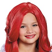 preiswerte Filmcharakter Perücken-Prinzessin Ariel kleine Meerjungfrau Mädchen Perücke ROT Cosplay Party Perücken Halloween Perücken