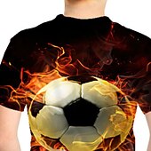 levne 3D sporty a hry pro chlapce-módní dopis vzor tištěné tričko s krátkým rukávem módní 3D tištěné barevné košile pro chlapce a dívky